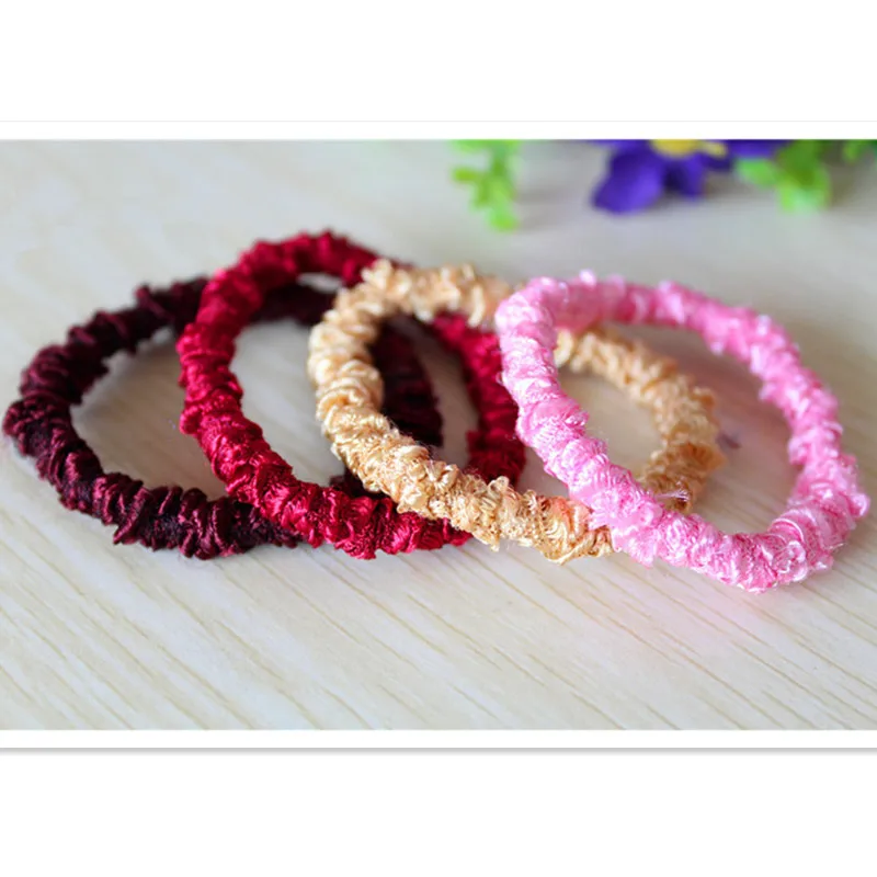 Cute Trendy Warm Soft Polyester Cotton Elastic Hair Rope Band Accessory Rubber Princess Girls Headwear Free Shipping | Тематическая
