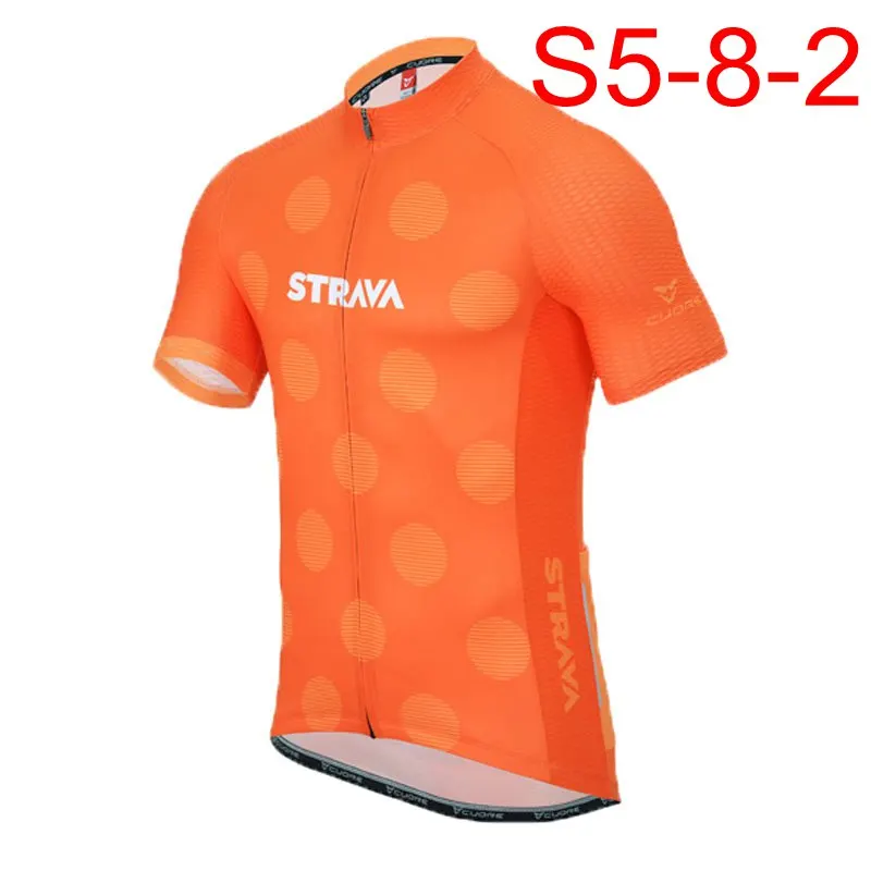 013 STRAVA Велоспорт Джерси Pro team Велоспорт Джерси летняя одежда дышащая быстросохнущая короткий рукав из Джерси для езды на велосипеде K121910 - Цвет: 013