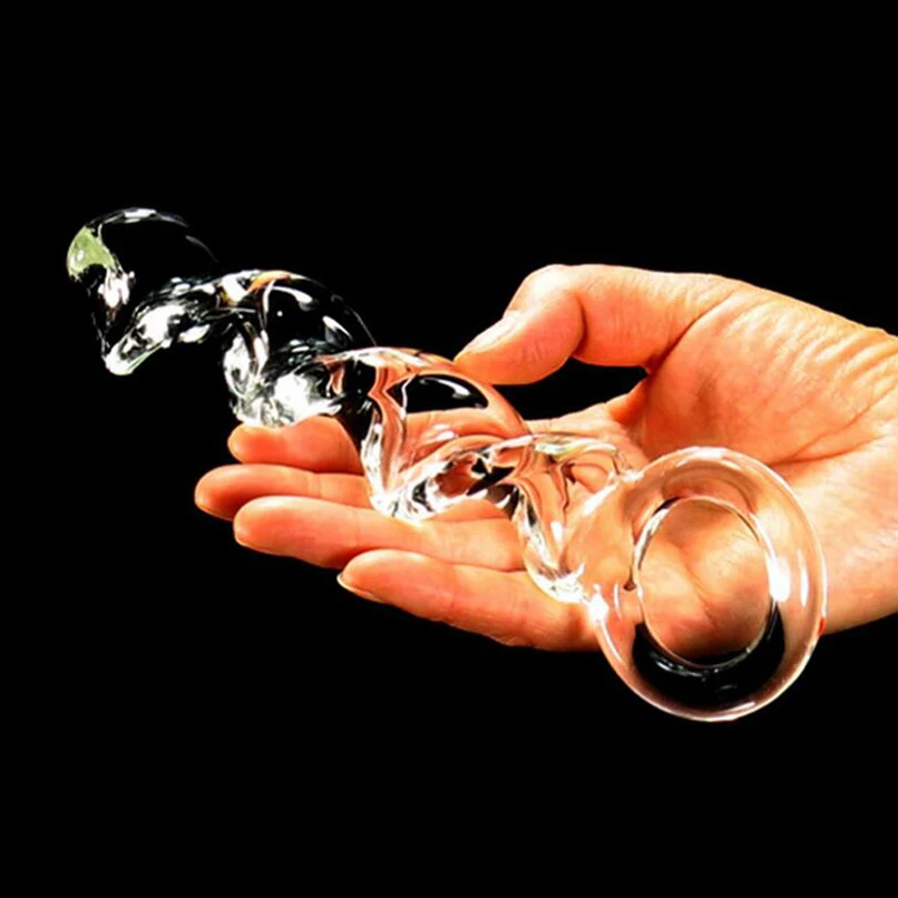 Стимулятор точки G стеклянные фаллоимитаторы анальные пробки сексуальный