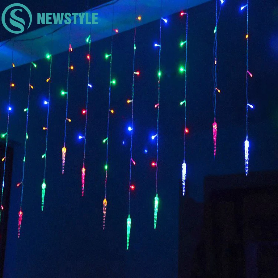 Праздничное освещение 3 5 м 96 LED сосулька для дома Рождественское украшение