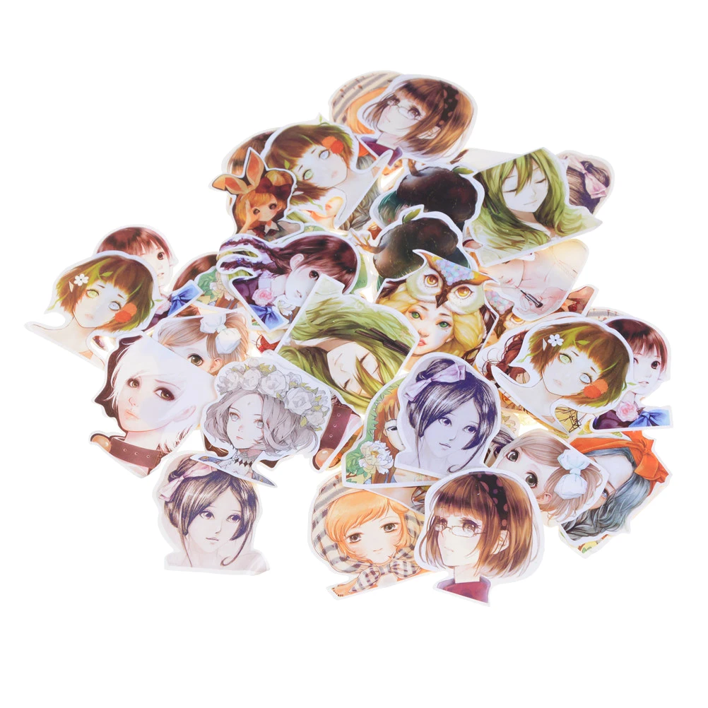 Diy Наклейка для скрапбукинга 45 шт./кор. милые бумажные игрушки Kawaii девочек