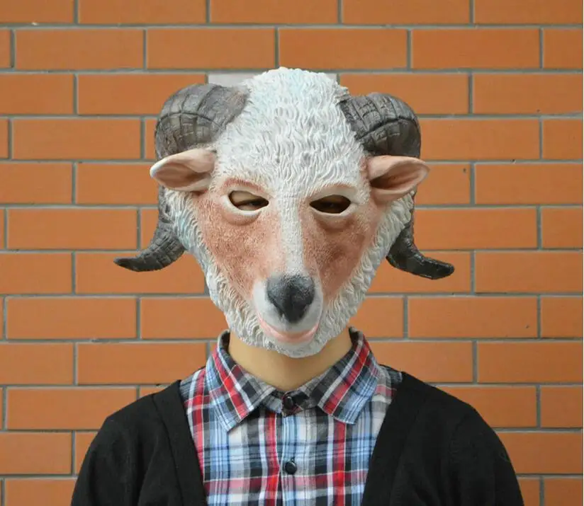 Хэллоуин поставки Маскарадная маска героя из мультфильмов маски животных COS овца