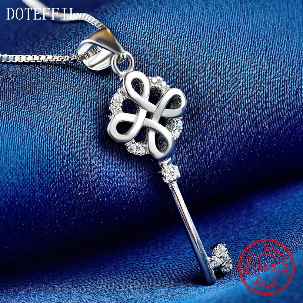 Женское ожерелье из серебра 925 пробы с фианитами | Украшения и аксессуары