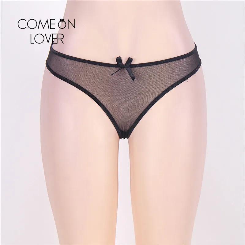 Женское белье Comeonlover сетчатые трусики из искусственной кожи с открытой спиной