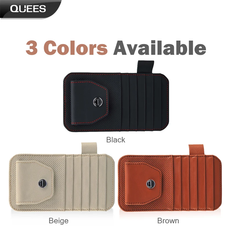 QUEES сумка для хранения зонтика из натуральной кожи органайзер кредитные карты