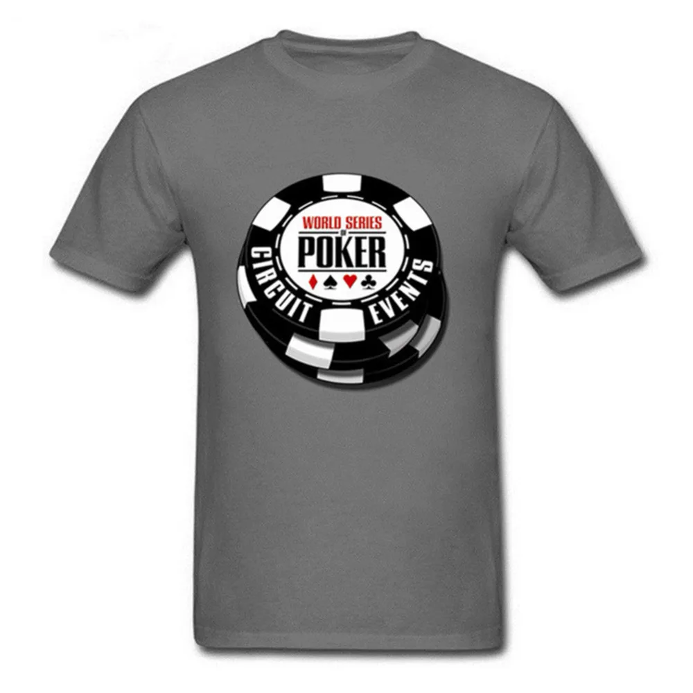Повседневная мужская футболка с круглым вырезом мировой серии покера Wsop