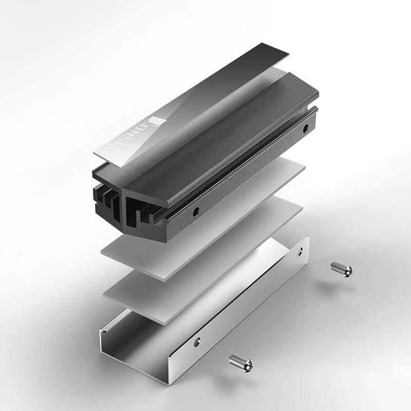 Радиатор M.2 SSD для твердотельного жесткого диска 2280 полностью алюминиевый