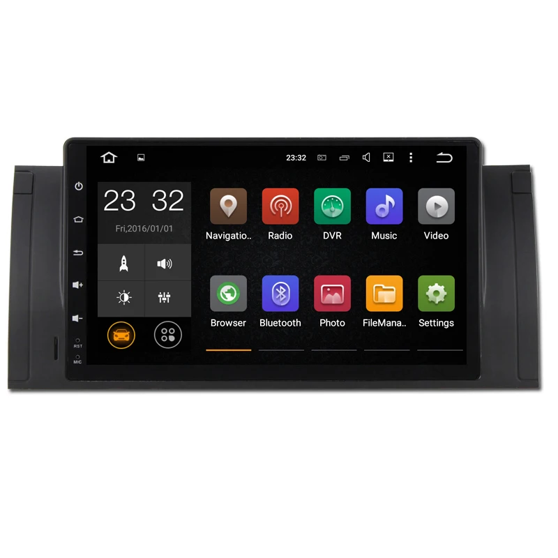 Android 9 1 RAM 1G четырехъядерный 1024*600 1080P Din Автомобильный GPS dvd плеер для BMW E39 X5 M5 E38 E53 Can