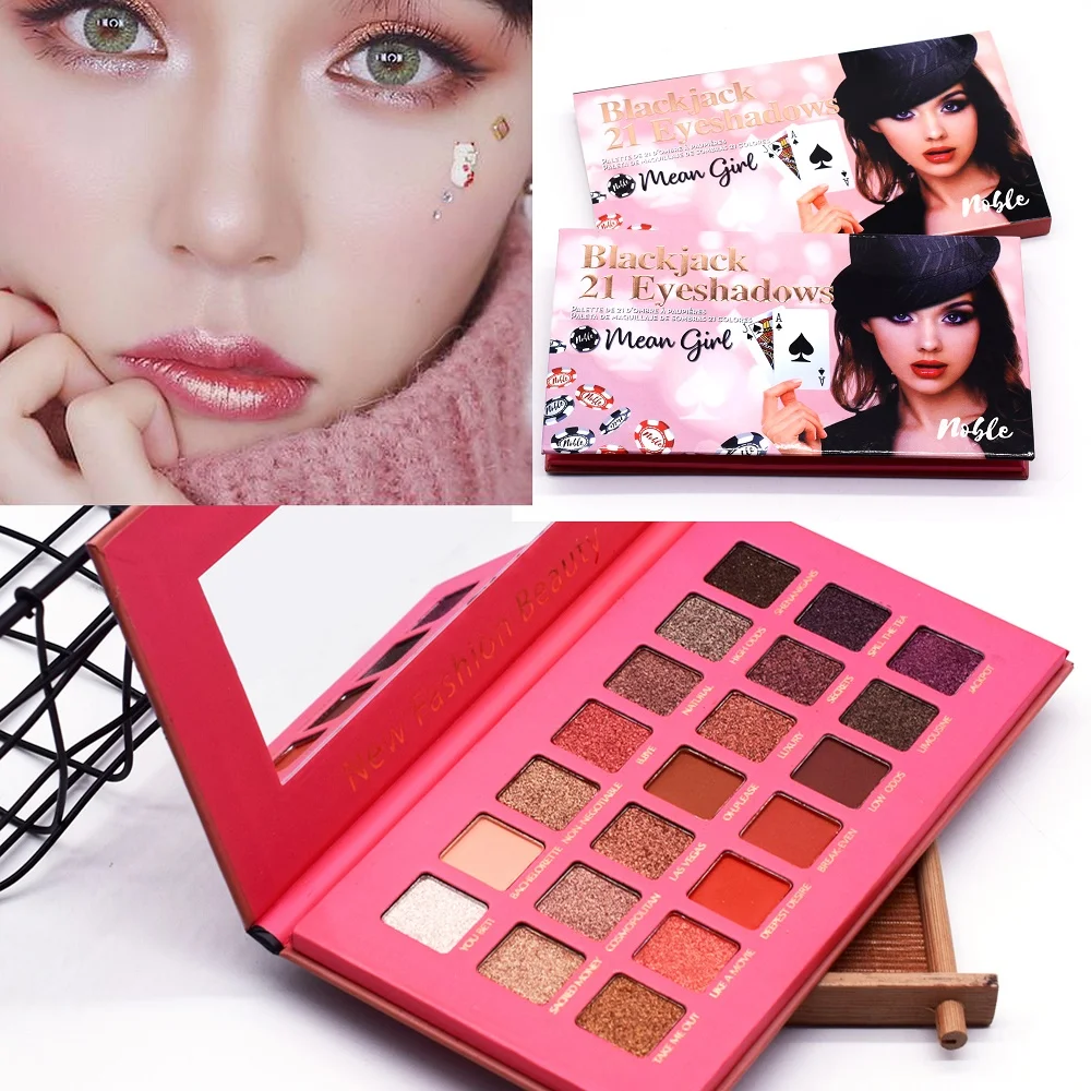 Макияж блэкджек девушки 21 Цвет Тени для век Pallete sombra de olho Maquiagem Профессиональный