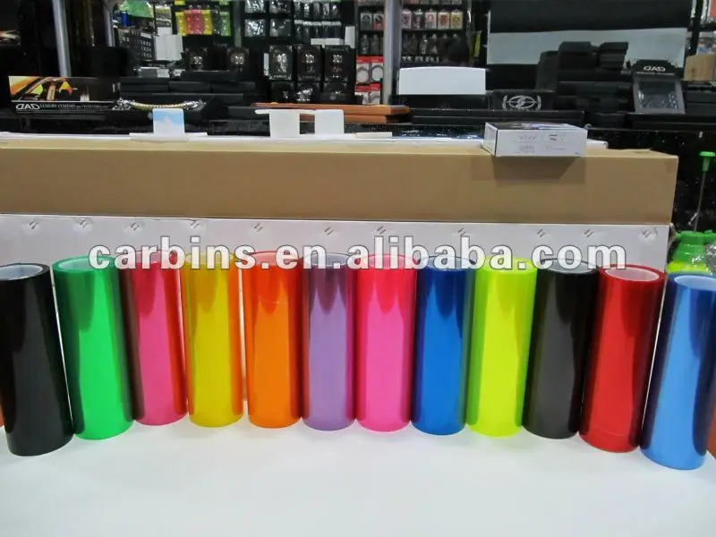 Глянцевая оранжевый Тонировочная пленка для автомобильных фар защитная 0 3*10 м