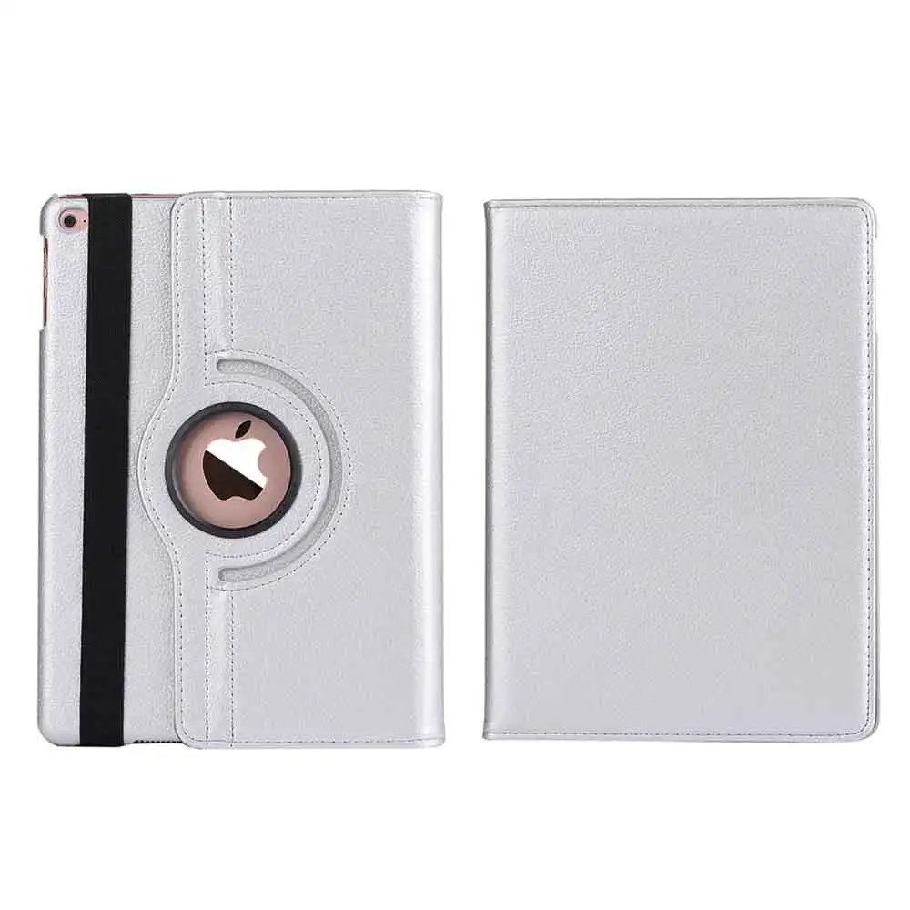 Silver 360 Вращающийся Защитный чехол для iPad 2/3/4 Чехол(9,7 дюйма старого образца) Folio кожаный Fundas со стилями ручка+ защитная пленка на экран - Цвет: Silver