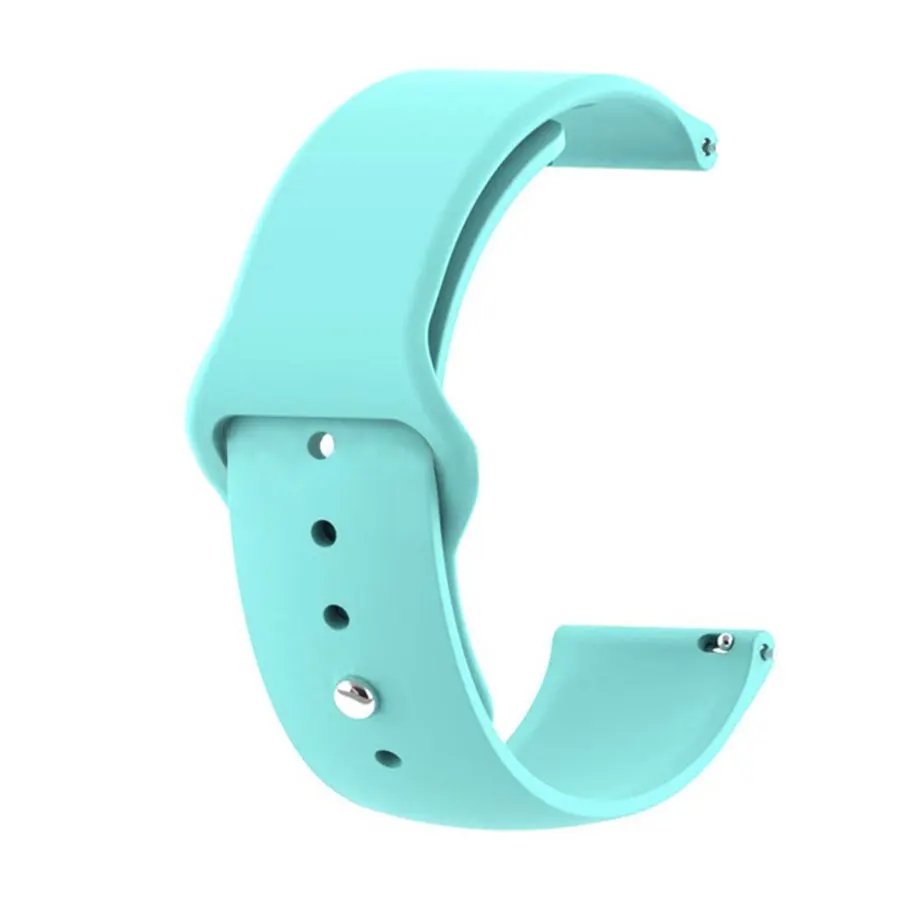 Mint Яркие силиконовые часы ремешок для samsung Шестерни S3 HUAWEI Smartwatch/20 мм/22 мм ТПУ спортивные ремешки Браслет для смарт-браслета AMAZFIT - Цвет ремешка: Mint