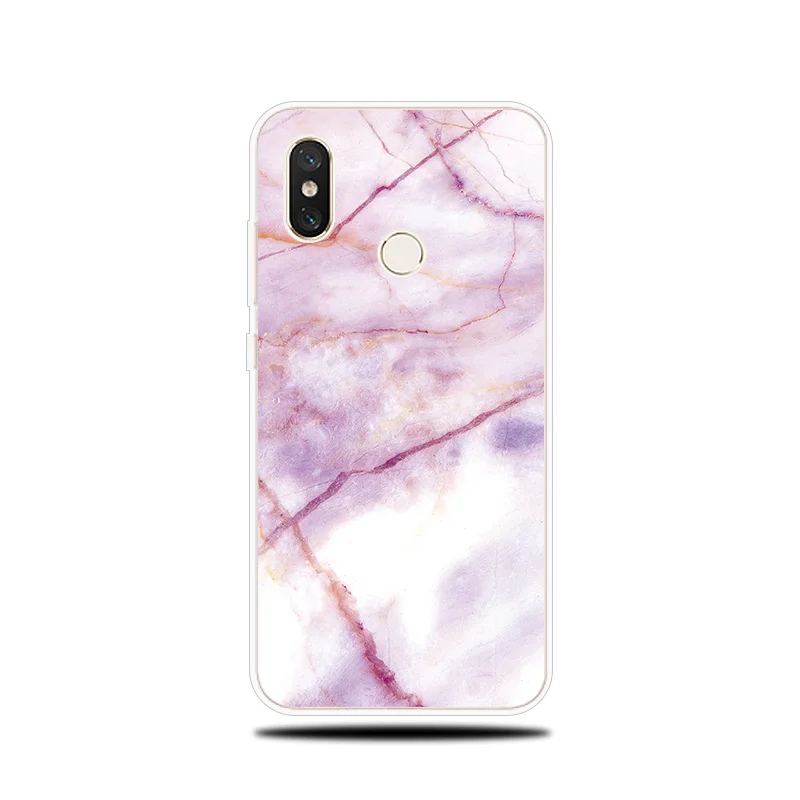 Marble Patterned Silicone Case For Xiaomi Mi 5X A1 A2 6 6X Note 3 8 9 SE Lite Pro Mix 2 S Pocophone F1 Cover Soft |