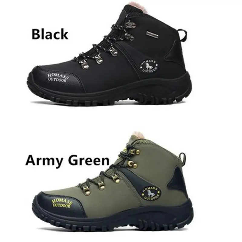 Fall Winter Mens Shoes Casual Platform Sneakers Boots Hiking Non-slip Outdoor Off-road Movement Mountaineering | Обувь