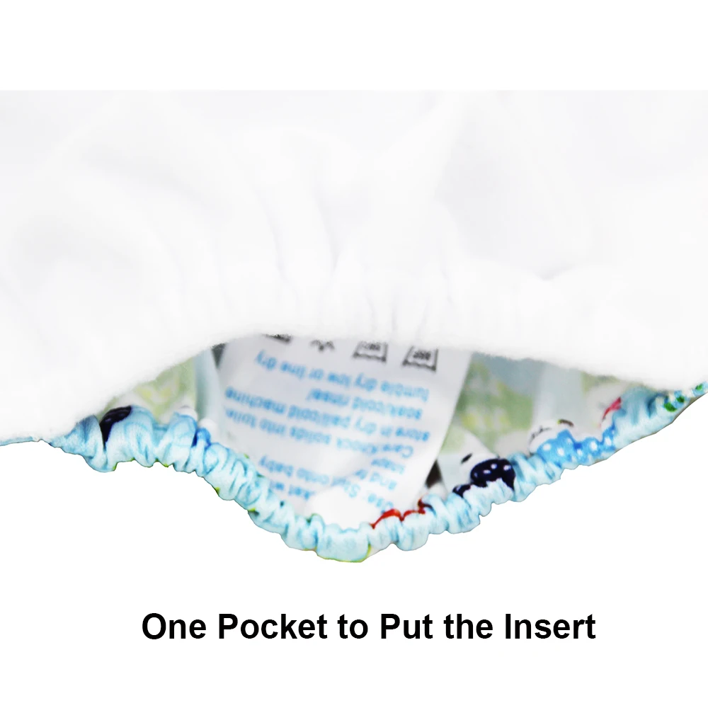 Карманный AIO многоразовый тканевый подгузник детская ткань с полиуретановыми