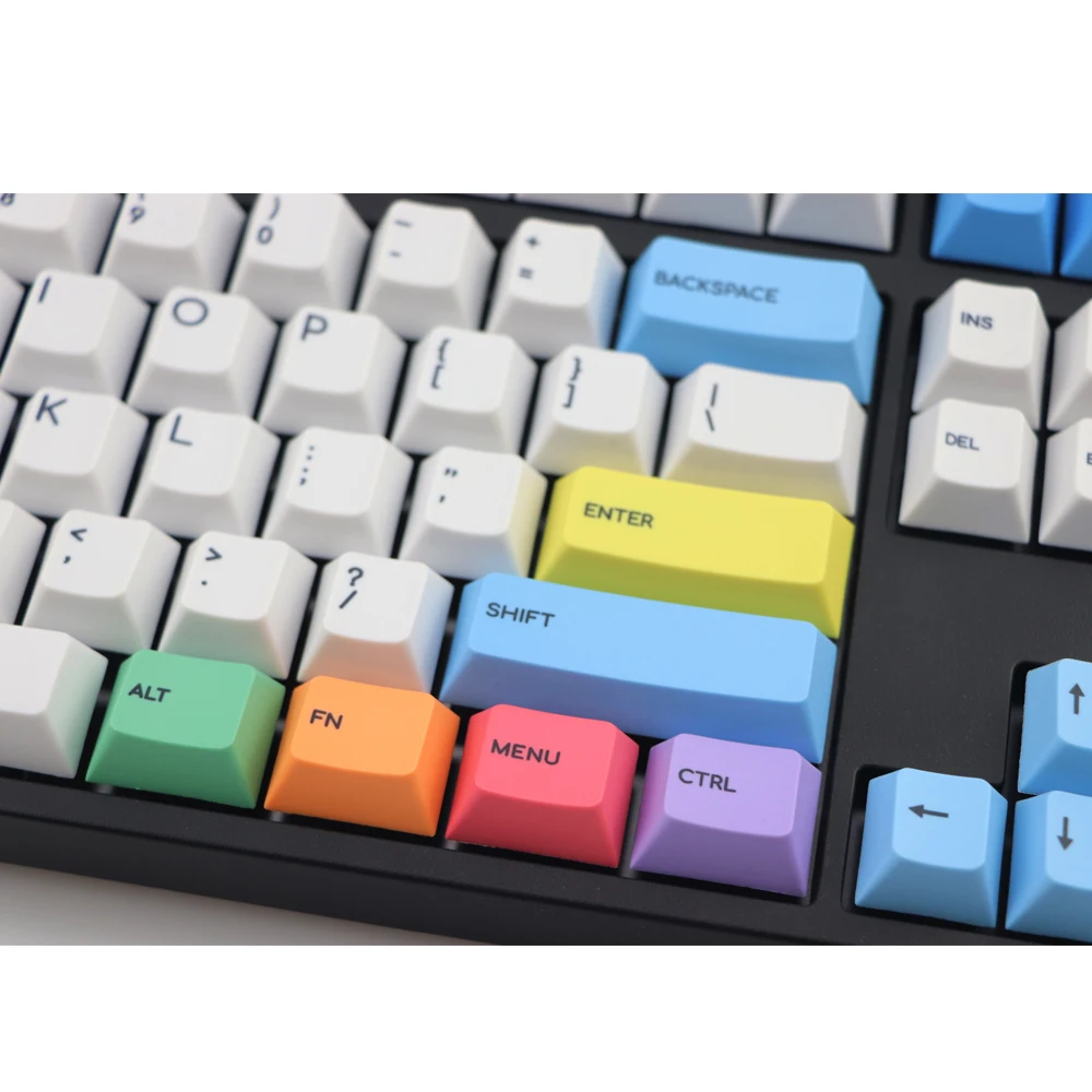 Крутая механическая клавиатура Jazz 123 клавиши pbt Cherry mx колпачки для клавиш