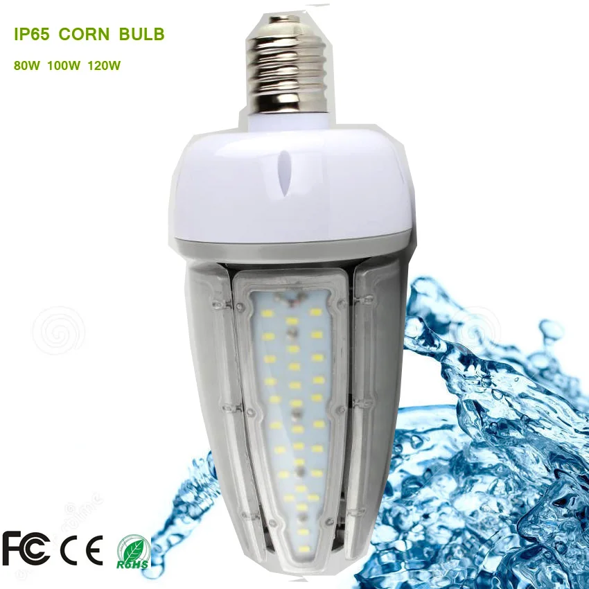 

360 Waterproof LED Corn Light Bulb Industrial Lighting 60W 80W 100W 120W Mogul Base E39 LED Outdoor Light