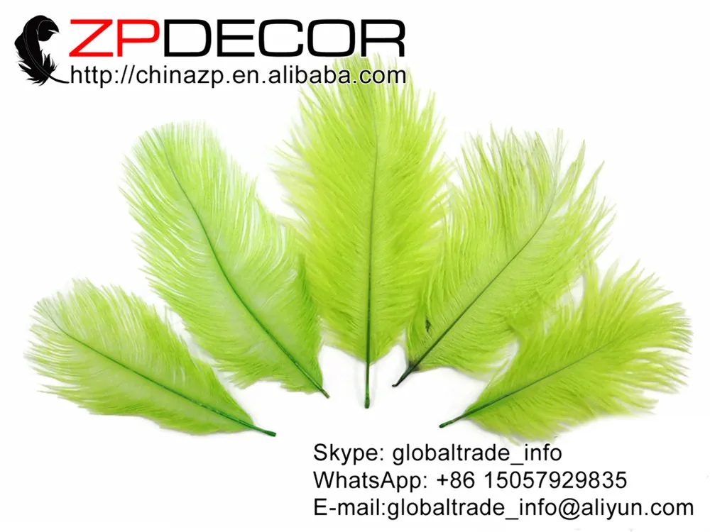 ZPDECOR 100 шт./лот 15 20 см (6 8 дюймов) ручная работа Известь Зеленый Окрашенные мини