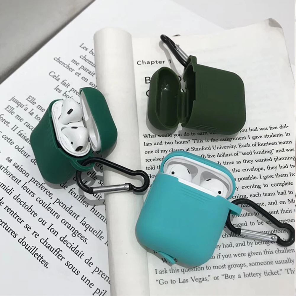 Для Airpods аксессуары силиконовый защитный чехол Bluetooth беспроводные наушники чехол для Apple Air pods чехол зарядная коробка fundas