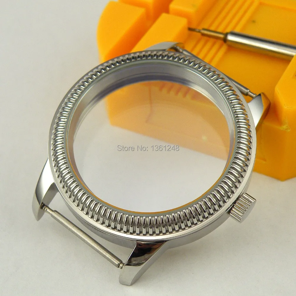 

44mm Watch vintage CASE stainless steel fit 6498 6497 ETA movement C07