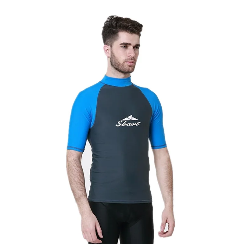 Летняя мужская футболка для серфинга с коротким рукавом футболки дайвинга топы