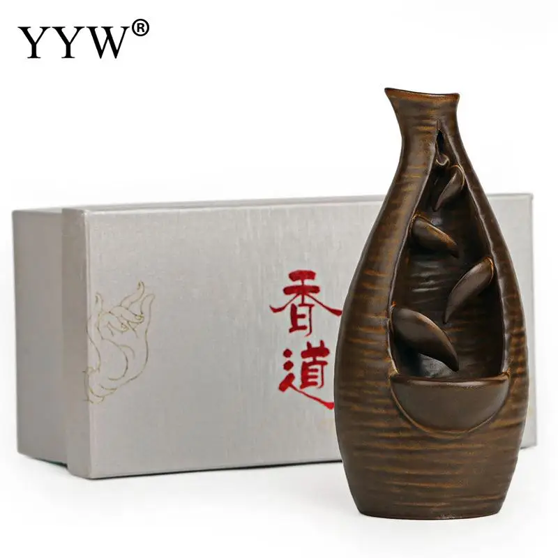 

Smoke Waterfall Bottle Censer Backflow Cones Incense Burner Incense Holder Oud Incenso Aroma Burner Home Fragrance Stand Decor