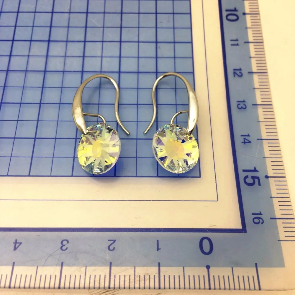 Новинка 2017 уникальные серьги-подвески с кристаллами swarovski подарок для жены