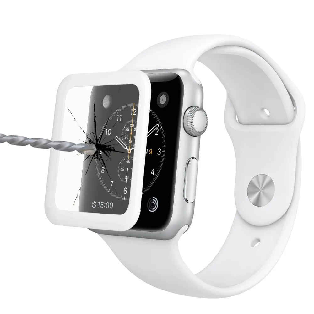 Для Apple Watch Series 1 2 Premium стеклянная пленка 38 мм Настоящее Закаленное стекло Защита