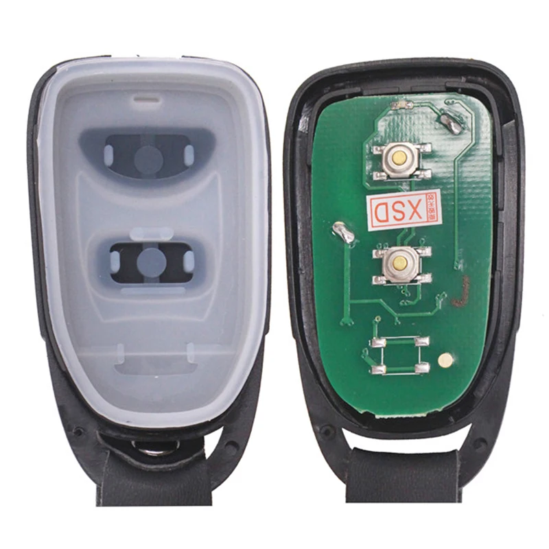 KEYECU 434 МГц FCC: SEKS 07TX Smart Keyless вход 2 кнопки дистанционный ключ брелок от машины для Kia