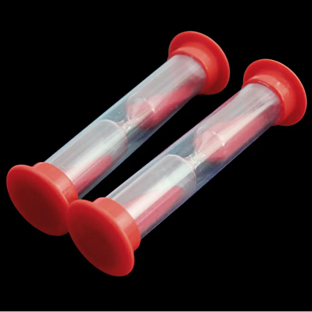 Детский комплект из 2 предметов красного цвета зубная щетка песочные пластиковые