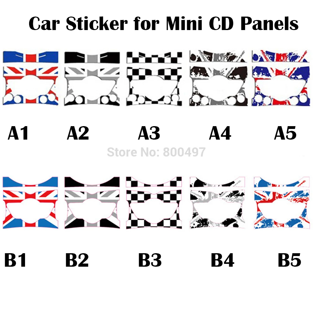 

Auto Sticker Car CD Control Panel Decal Special Designed for Mini R55 R56 R57