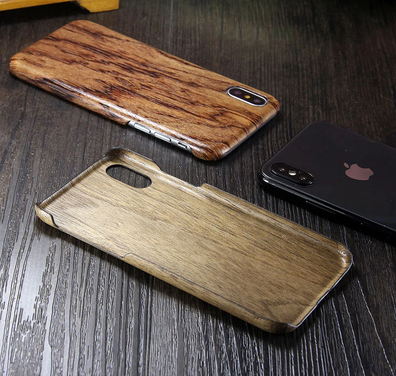Чехол для Apple iPhone XS Max, роскошный тонкий жесткий противоударный чехол из натурального дерева, чехол для телефона для iPhone X XR, задняя крышка Funda