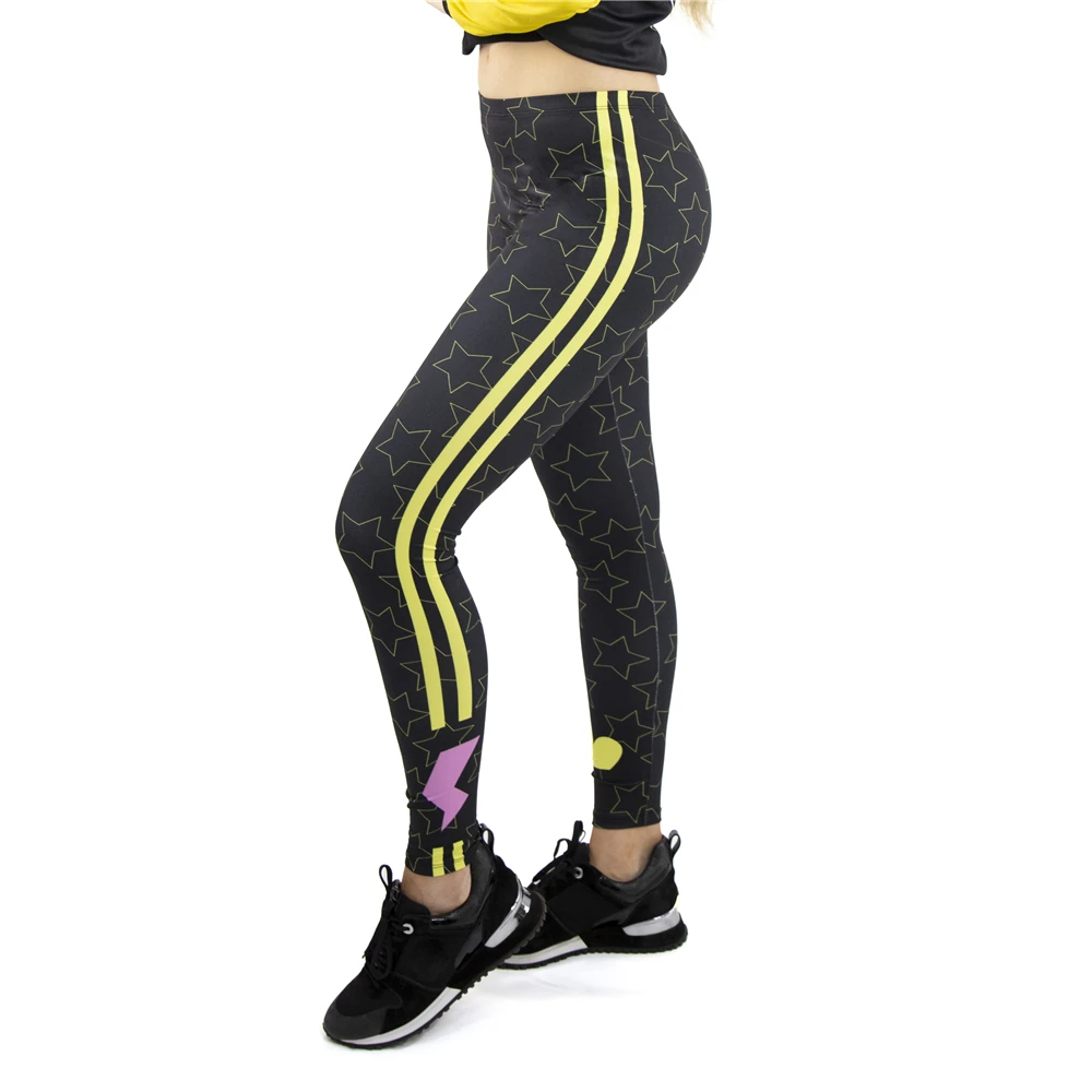 

Moody_weather Printing Sexy Elastic Fitness Leggings paddy Workout Legging Stretch Slim Sportswear Leggings