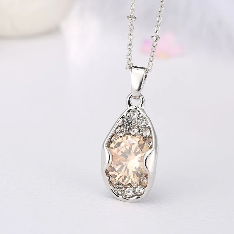 Комплект из колье и серёг с фианитами|designer jewelry set|jewelry setsjewelry set for wedding |