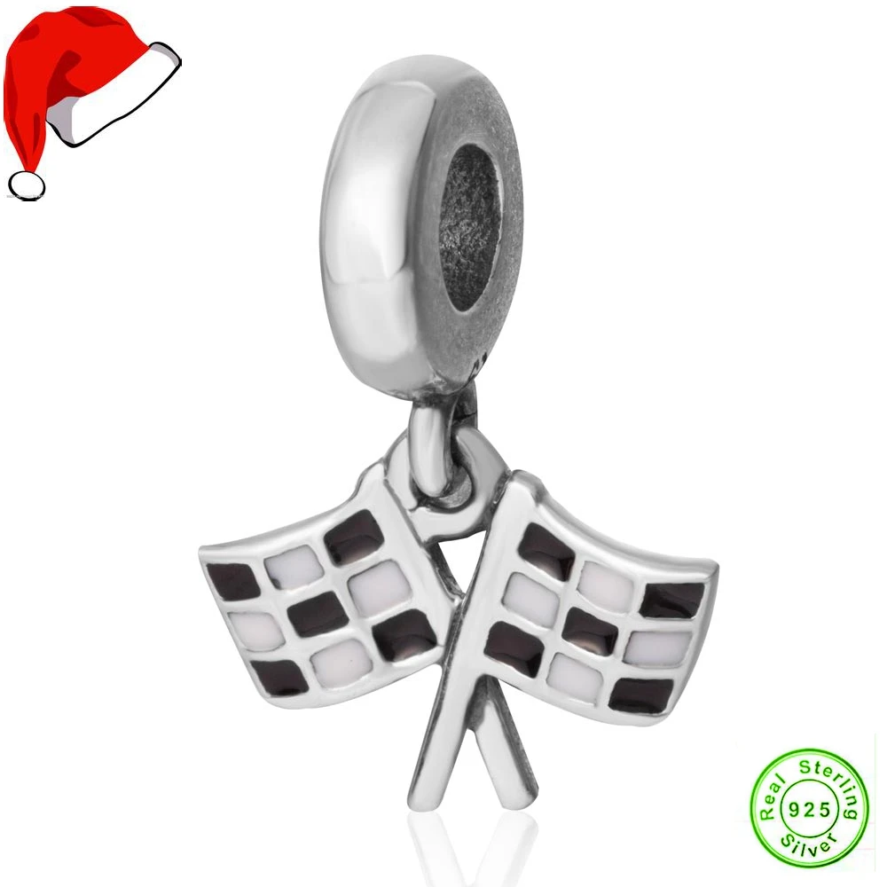 Оригинальные оригинальные зеркальные серебряные гоночные бусины подходят для