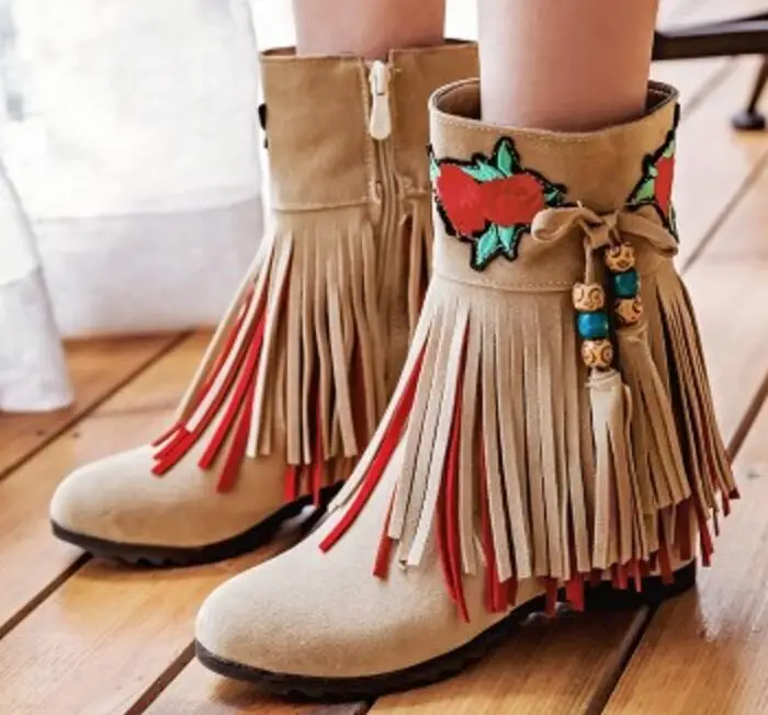 Zapatos Mujer Зимняя обувь Женские туфли-лодочки Женская на танкетке Sapato Feminino Зимние