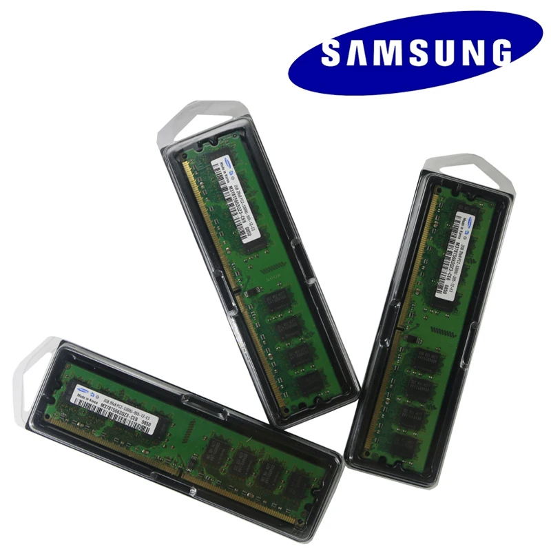 Samsung настольных ПК памяти Оперативная память Memoria модуль DDR2 800 667 МГц PC2 6400U 1 Гб 2 Гб 4 ГБ 8 ГБ DDR3 1333 1600 МГц PC3-12800U 10600U