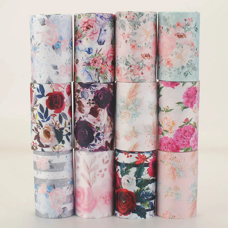 Рандомный дизайн 5/10 ярдов 3 '྇ мм цветочный узор печатная корсажная лента