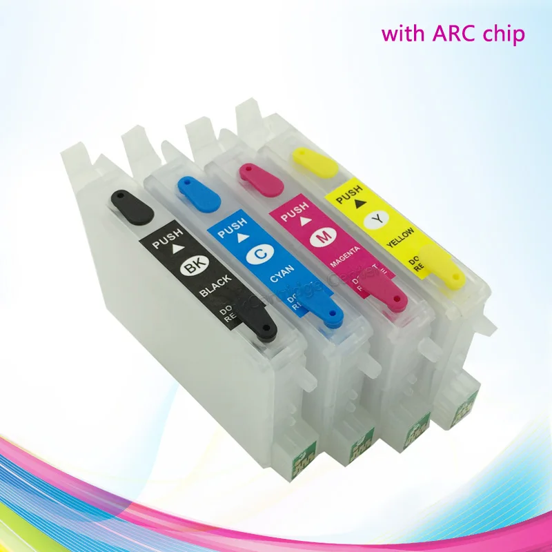 Картридж для принтера EPSON RX425 r245 R240 RX420 RX520 T0551 T0552 T0553 T0554|ink cartridge|refillable ink cartridgesrefillable