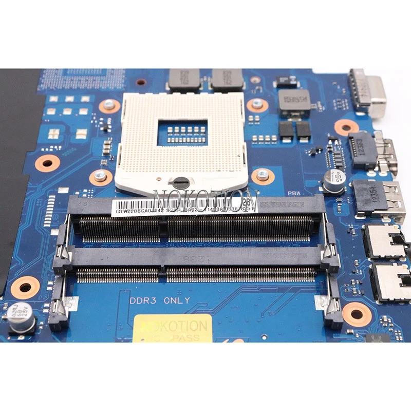 Материнская плата Nokotion материнская для ноутбука Samsung NP300E5C NP300E5X DDR3 SLJ8F HM77