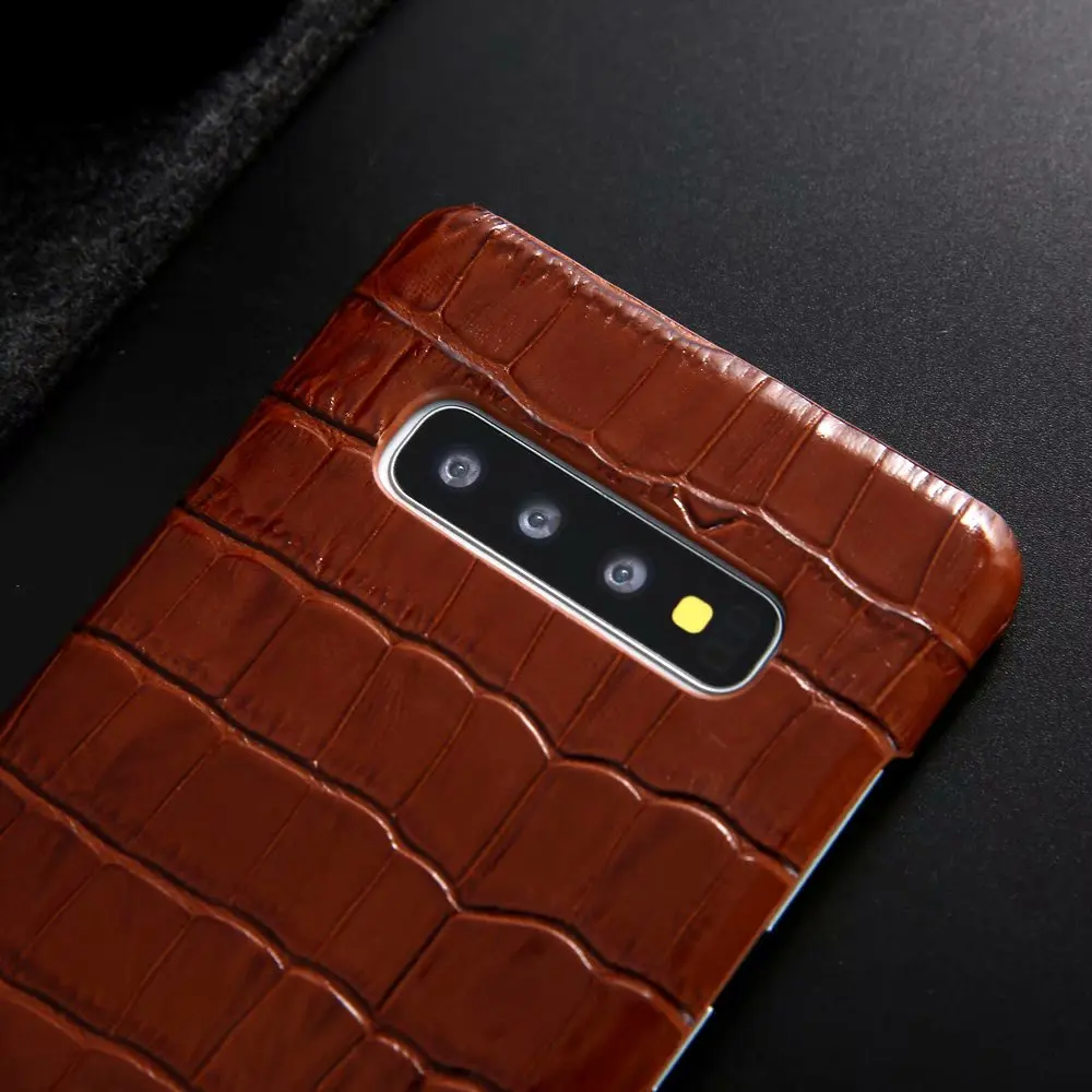 RedKoi Phone Genuine Case for Samsung S20 Plus Ultra S10 5G Brand Crocodile Pattern Leather Back Cover | Мобильные телефоны и
