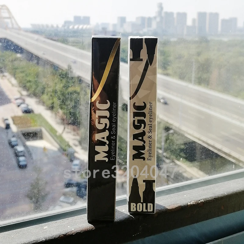 

Miss-rose New Woman Liquid EyeLiner Longlasting Make Up Pencil Waterproof Black Double-ended Makeup Stamps Eyeliner Pencil 3.5ml