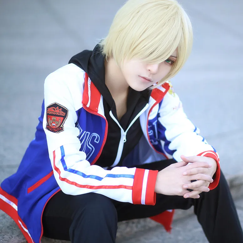 Yuri On Ice Victor Plisetsky косплей костюм куртка толстовка Japannese Косплей Yuuri Ice|cosplay suit|cosplay