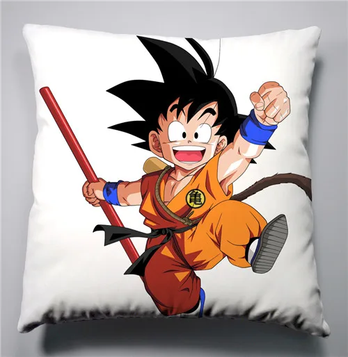 Аниме Манга Dragon Ball; Dragonball Z 40 х 40 см подушка Декоративные индивидуальные чехол сиденья постельные принадлежности Подушка - Цвет: Белый