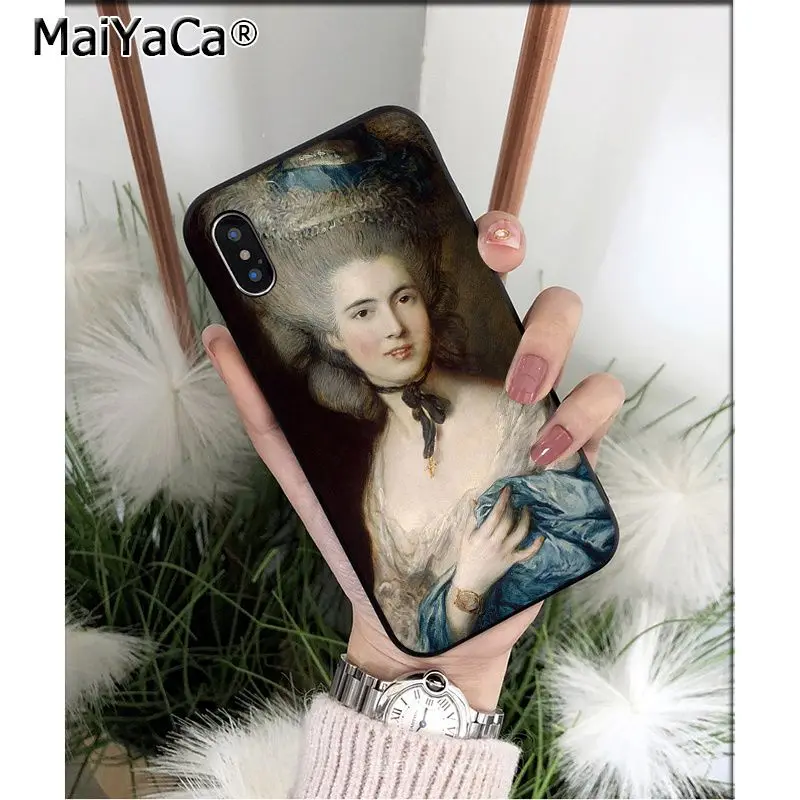MaiYaCa Classical Portrait art painting High Quality Phone Case for iPhone 6S 6plus 7 7plus 8 8Plus X Xs MAX 5 5S XR | Мобильные