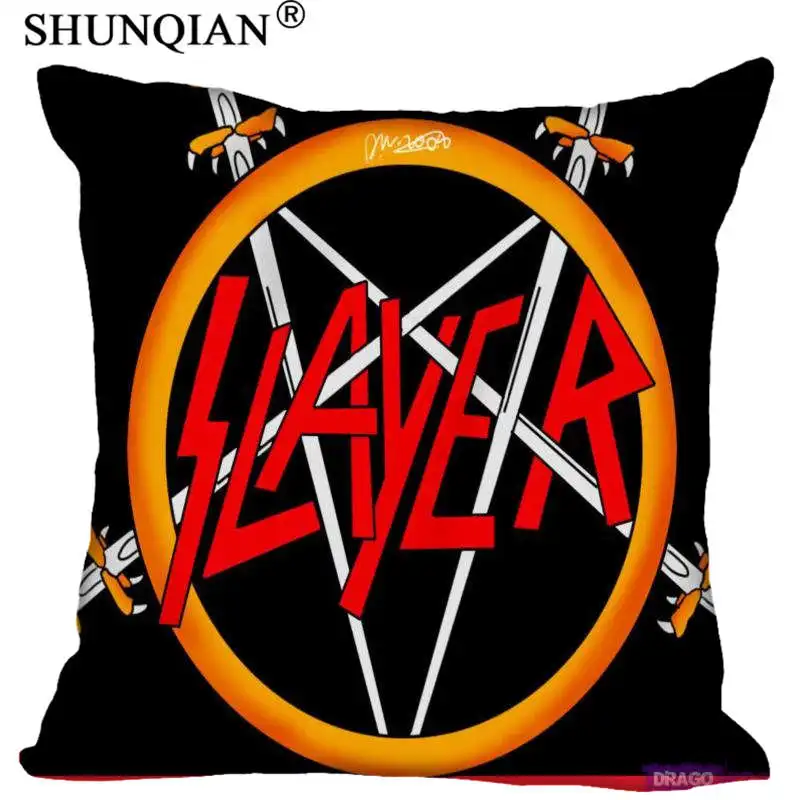 Горячая Распродажа Новый пользовательский логотип Slayer квадратные Наволочки на