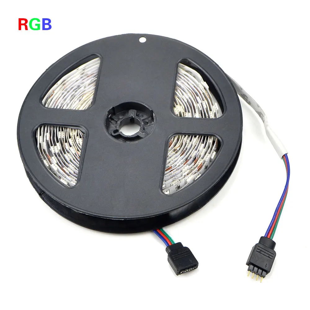 Дешево Новый 5 м Гибкая RGB светодиодный светильник полосы 16ft 5050 SMD 300 не обладает