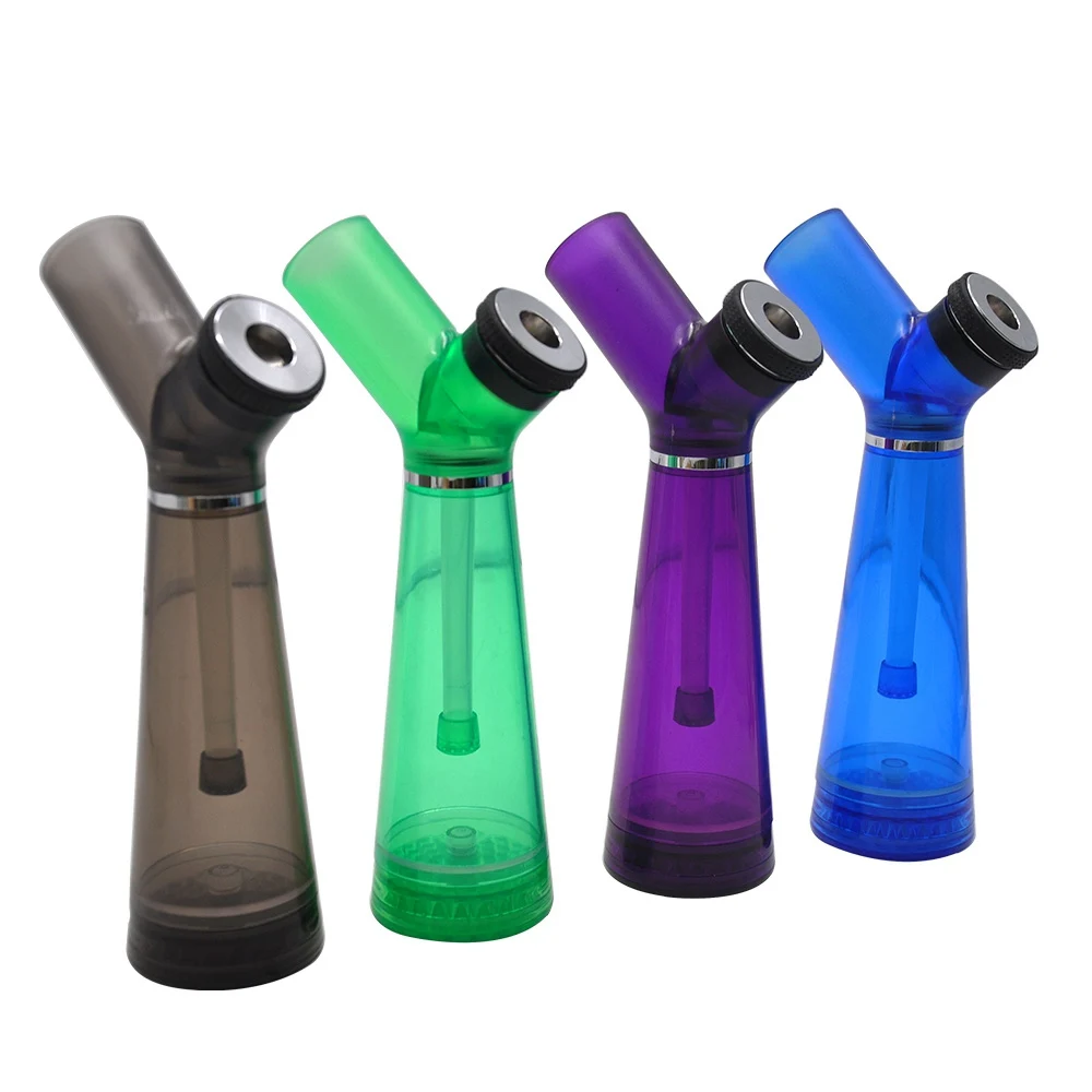 

HORNET Hookah Shisha Premium Acrylic Smoking Water Pipe With Grinder 210MM Plastic Tobacco Water Pipes Tool Accessories