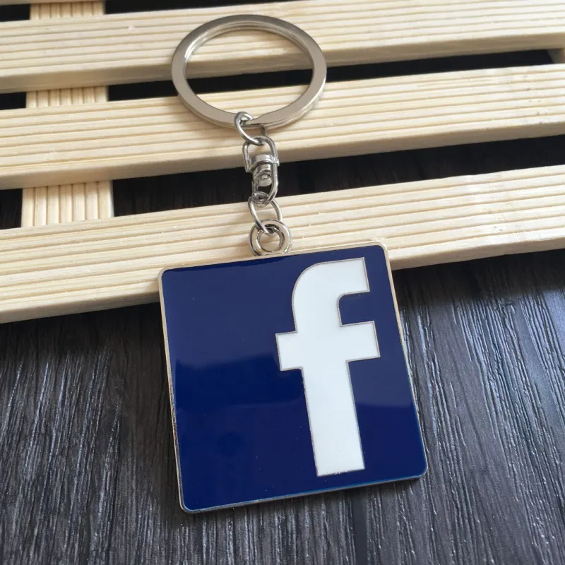 Классический брелок с логотипом FACEBOOK Стильный автомобильный буквой F для volkswagen