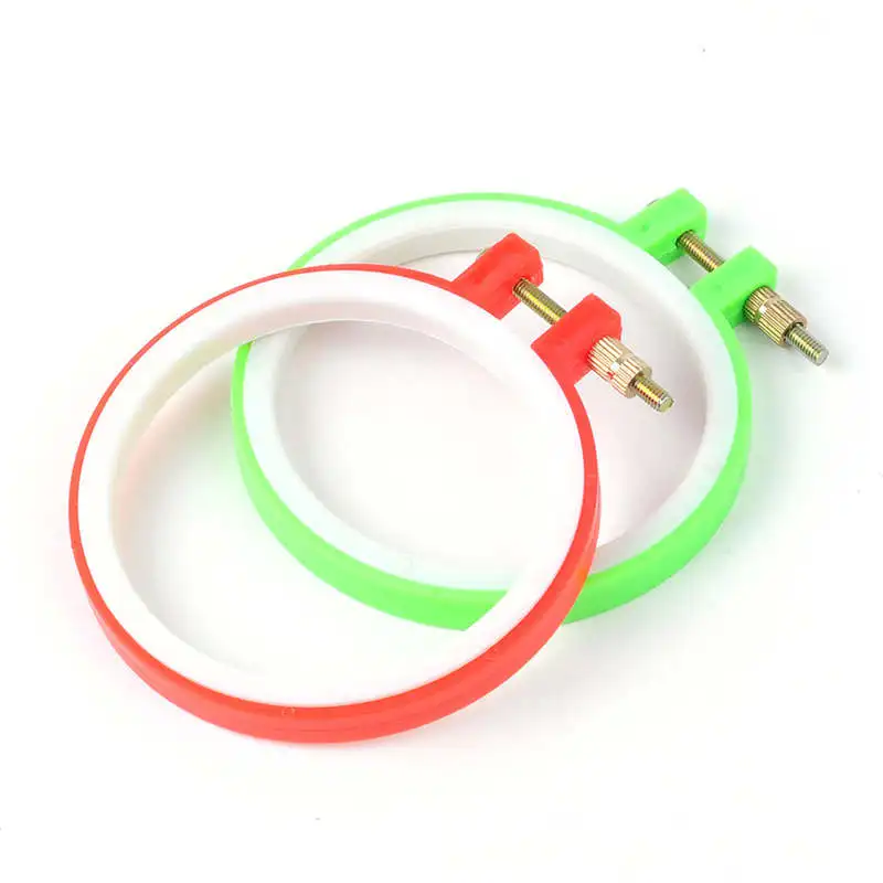 Пластиковый случайного цвета рамка для вышивки круглая форма кольцо набор колец